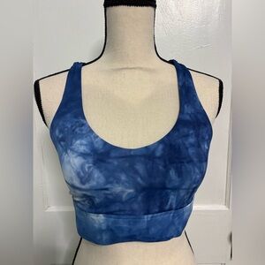 ZYIA Blue Tie-Dye Sports Bra